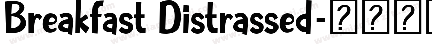 Breakfast Distrassed字体转换